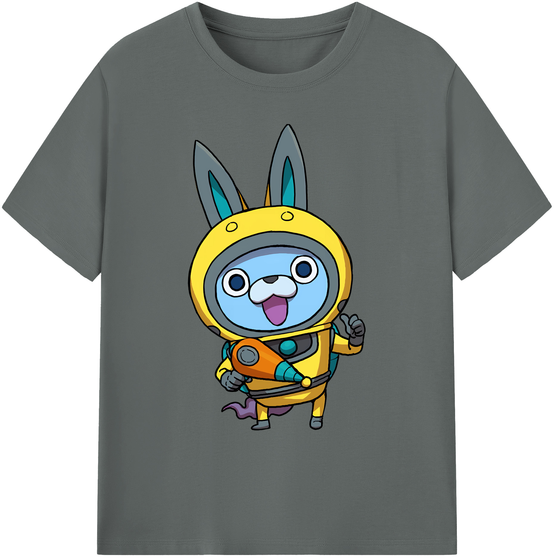 （画像用） 妖怪ウォッチ Yo-kai Watch 綿100％ メンズ半袖Tシャツ｜肌触りやわらか＆通気性